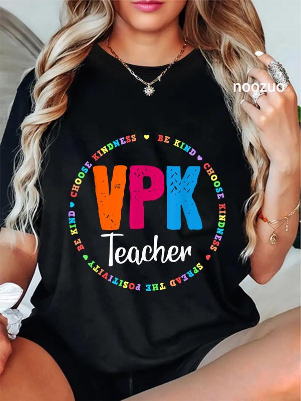 100%25 Cotton Unisex Matching VPK Crew Teacher Voluntary Prekindergarten Team T-Shirt