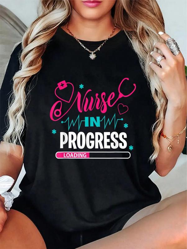 100%25 Cotton  Nurse In Progress Nursing School Student Future Nurse Life T-Shirt