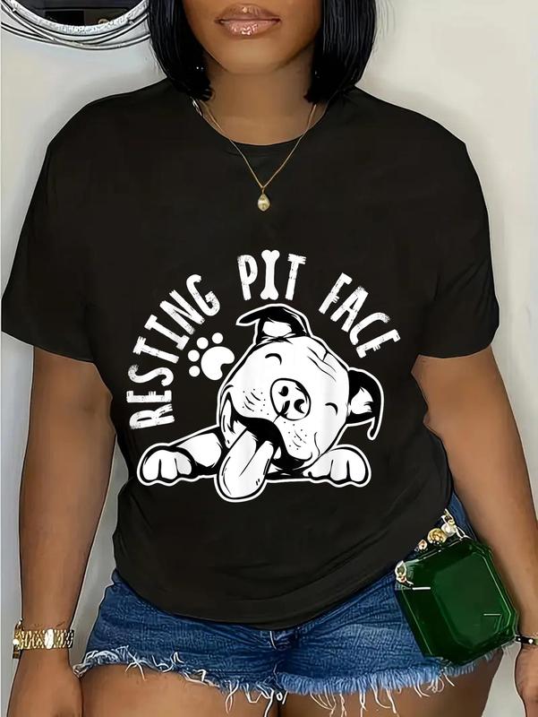 100%25 Cotton Unisex Resting Pit Face | Funny Dog Pitbull Meme Clothing T-Shirt