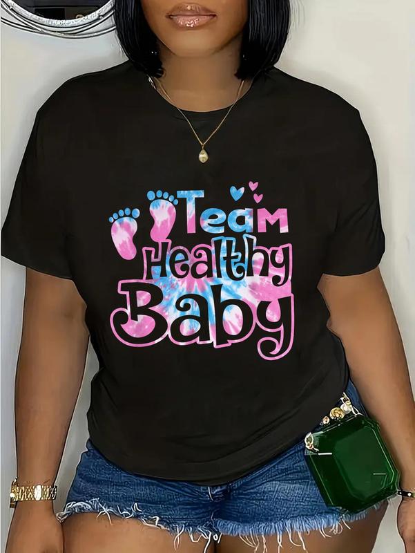 100%25 Cotton Unisex Team Healthy Baby Gender Reveal Party Pink Or Blue Tie Dye T-Shirt