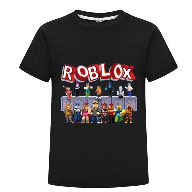 100%25 Cotton Golf Gift T-Shirt For Men and Women Trendy Roblox Character Graphic Tee For Kids Stylish Black Short Sleeve Shirt Perfect For Gaming Fans And Casual Wear