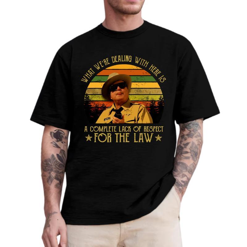 What We're Dealing With Here Is Shirt, Smokey And The Bandit Movie T-Shirt, Casual Short Sleeve T-Shirt for Men and Women Menswear Unisex Tops funny streetwear business