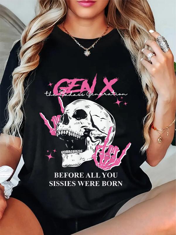 100%25 Cotton Unisex Retro Gen X The Badasss Generation Before All You Sissies T-Shirt
