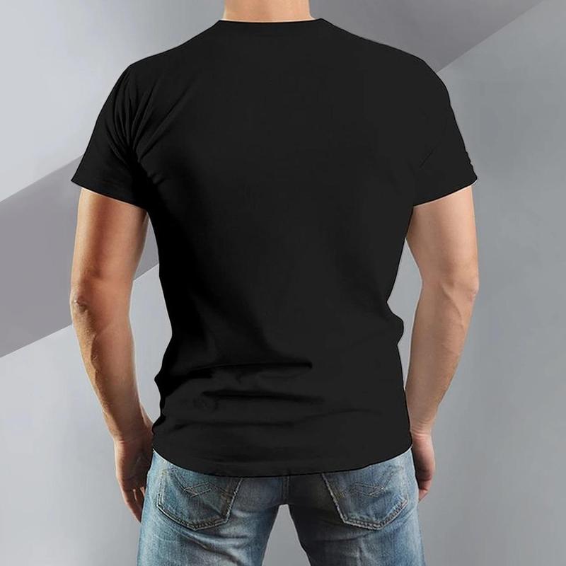 Summer t Shirts Never Luck Printed Cotton T Shirt For Men Casual Crew Neck Short Sleeves Machine Washable Regular Fit Daily Wear Gift For Adult And Teen Available In Large And Extra Large White