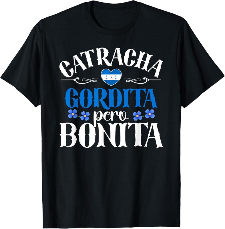 100%25 Cotton Catracha Latina Funny Honduras Woman Honduran Girl T-Shirt