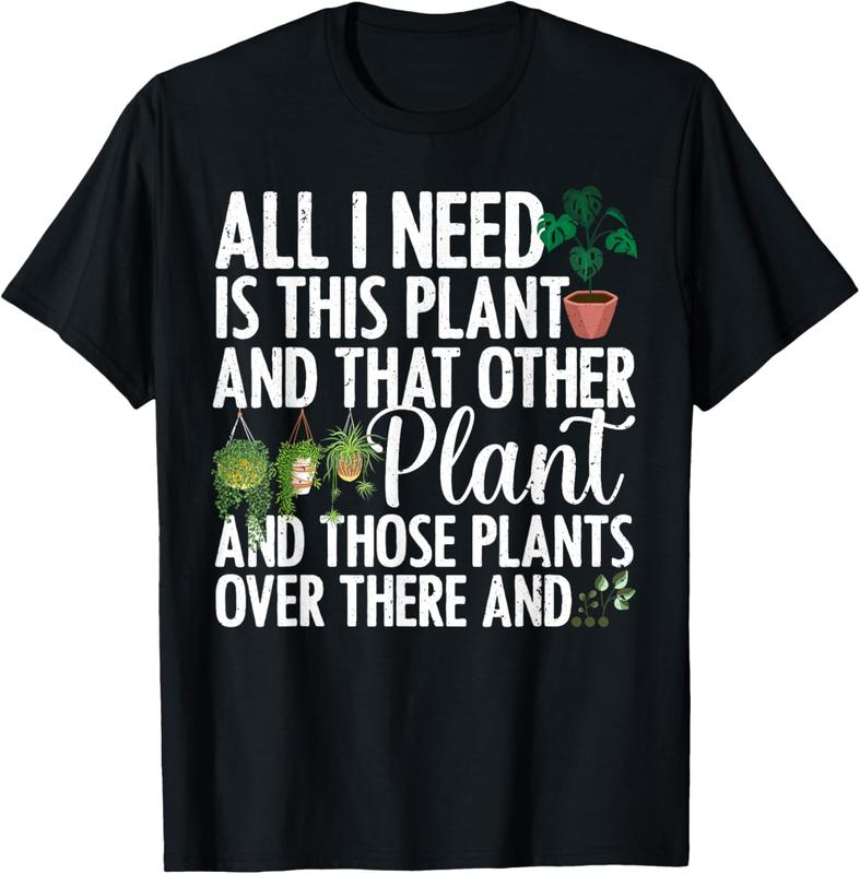 100%25 Cotton Funny Plant Art For Women Men Gardening Plant Lover Gardener T-Shirt