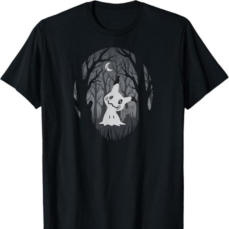 100%25 Cotton - Mimikyu Ghost Fairy Type Dark Spooky Forest T-Shirt